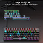 iMICE MK-X30 RGB Lighting Customizable 1.5m Wired Mechanical Gaming Keyboard Mouse Set