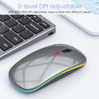 iMICE WK-102 Type-C Rechargeable Dual-Mode Wireless Keyboard and Mouse Set