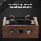 WJ Three-Hole Alcohol Stove Base Aluminum Alloy Square Stove & Dry Pot Stove, Small, Large