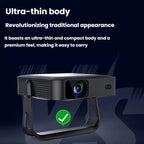 R6 Portable Ultra-Thin Projector HD 1080P Auto-Focus Mini Home Projector, US Plug, EU Plug, UK Plug, AU Plug