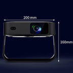 R6 Portable Ultra-Thin Projector HD 1080P Auto-Focus Mini Home Projector, US Plug, EU Plug, UK Plug, AU Plug