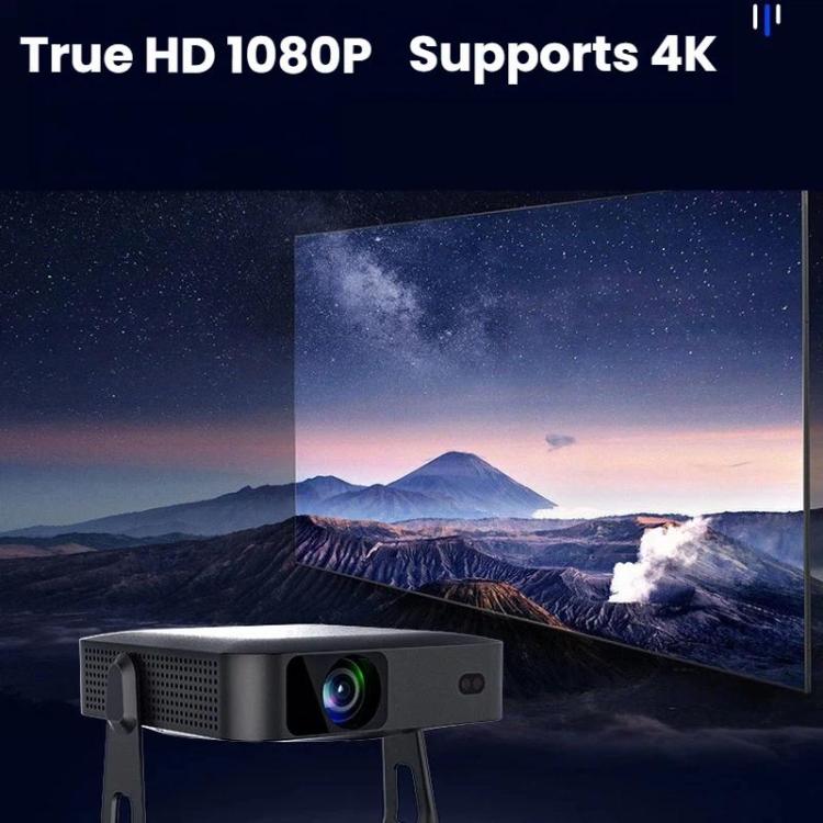 R6 Portable Ultra-Thin Projector HD 1080P Auto-Focus Mini Home Projector, US Plug, EU Plug, UK Plug, AU Plug