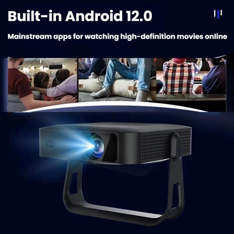 R6 Portable Ultra-Thin Projector HD 1080P Auto-Focus Mini Home Projector, US Plug, EU Plug, UK Plug, AU Plug