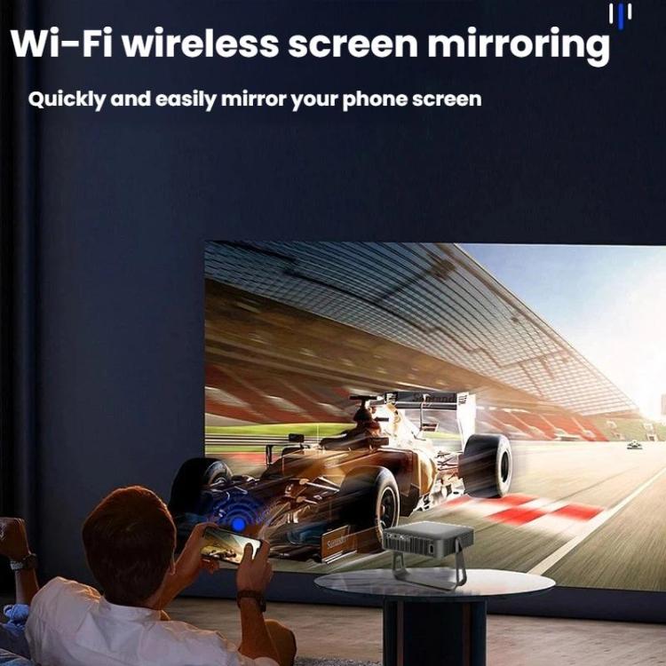 R6 Portable Ultra-Thin Projector HD 1080P Auto-Focus Mini Home Projector, US Plug, EU Plug, UK Plug, AU Plug