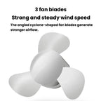 Rundong R-8037 USB Portable High Wind Car Dual-Head Fan Quiet Desk Fan For Office & Desktop