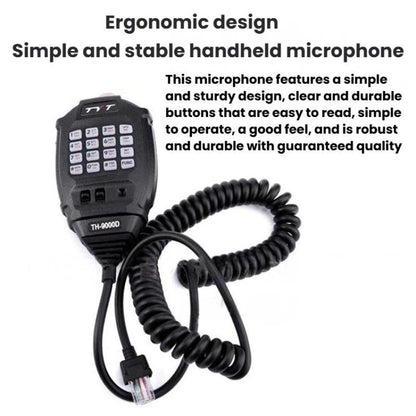 TYT TH-9000D 1-50km High Power Wireless Outdoor Vehicle Two-Way Radio
