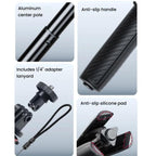 XILETU XS-22 Automatic Pop-Up Mini Tripod Selfie Stick 13-30cm Adjustable Extendable Monopod for Action Camera