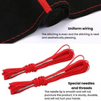Suede Hand-Stitched Steering Wheel Cover With Center Alignment Marker Universal Car Steering Wheel Protector