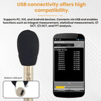 SMART SENSOR 26-126dBA USB Connected High-precision Measuring Microphone