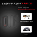 1080P Waterproof Car Rear View Camera With 4-Pin Cable Night Vision Reversing Camera, None-R1 10m, None-R1 6m