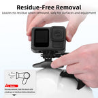 For DJI Osmo Pocekt 3 / Action 6 / GoPro Flymile Helmet Mount, Square, Floral
