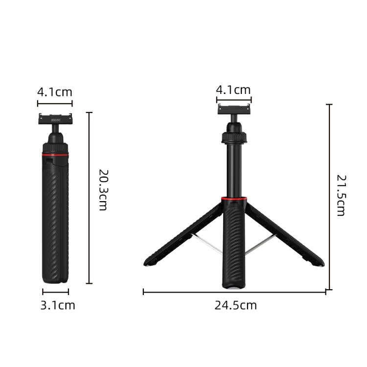 For DJI Osmo Action 5 Pro / Osmo 360 BRDRC Extended Selfie Stick Quick-Release Tripod, AC6039_2
