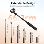 For DJI Osmo Action 5 Pro / Osmo 360 BRDRC Extended Selfie Stick Quick-Release Tripod, AC6039_2