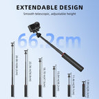 For DJI Osmo Action 6 / Nano BRDRC Extended Selfie Stick Quick-Release Tripod, AC6039_1