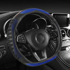 Honeycomb Car Steering Wheel Cover No-Sew Universal Steering Wheel Protector, O Type Blue, O Type Dark Blue, O Type Black, O Type Red, O Type Coffee, D Type Blue, D Type Dark Blue, D Type Black, D Type Red, D Type Coffee
