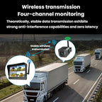 Q12 7 Inch Car HD Infrared Night Vision Wireless Recorder No-Wiring Backup Camera Monitor, One, Two, Three, Four