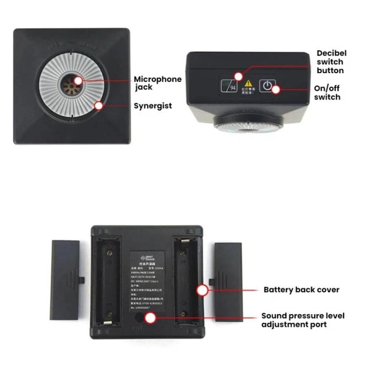 SMART SENSOR Class 1 Sound Source Tester For Sound Level And Noise Level, ST04A