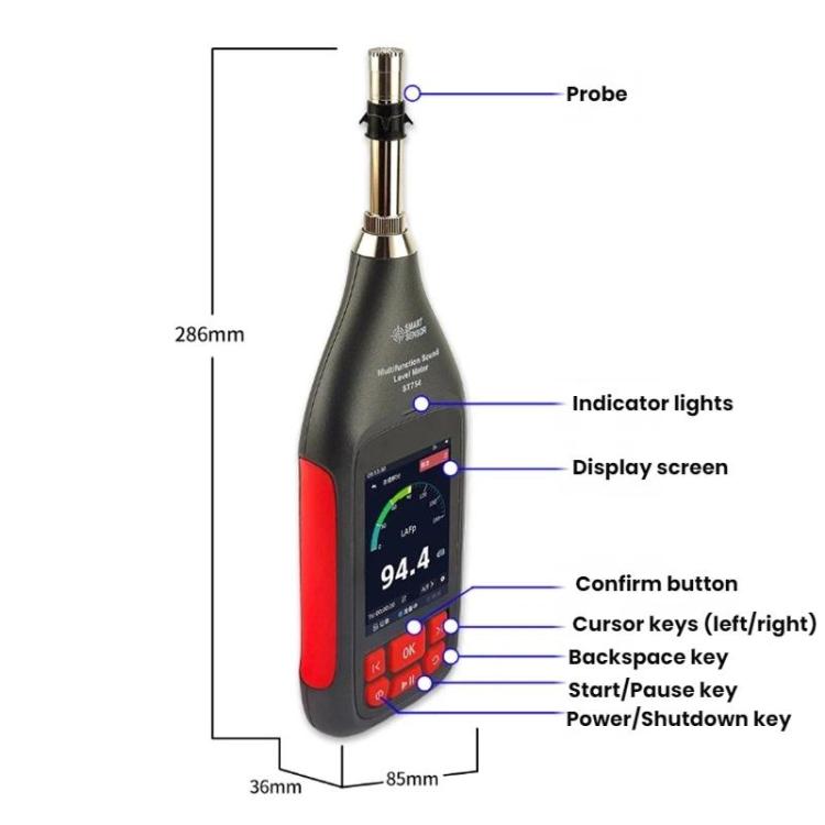 SMART SENSOR High-Precision Integrating Statistical Decibels Detector, ST754