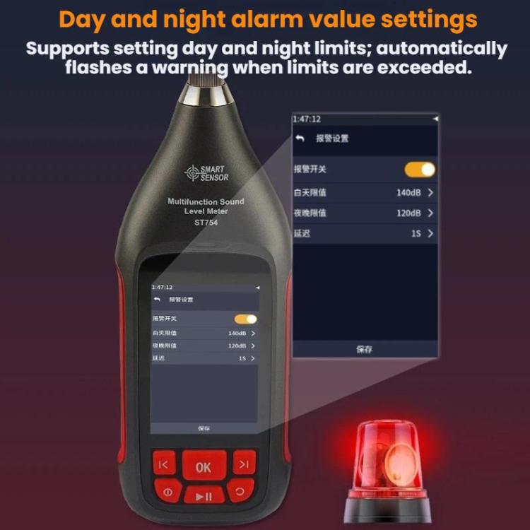 SMART SENSOR High-Precision Integrating Statistical Decibels Detector, ST754