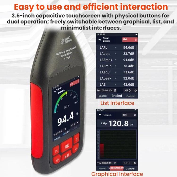 SMART SENSOR High-Precision Integrating Statistical Decibels Detector, ST754