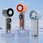 S8 High-Speed Ice Cooling Fan Digital Display Quiet Handheld Fan