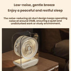 USB Rechargeable Desktop High-Power Fan With Night Light