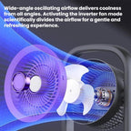Desktop Wall-Mounted Electric Fan With Light Air Circulation Fan