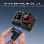 For Insta360 Ace Pro / Ace Pro 2 BRDRC Two-Claw Extendable Magnetic Quick-Release Base