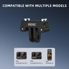 For Insta360 Ace Pro / Ace Pro 2 BRDRC Two-Claw Extendable Magnetic Quick-Release Base