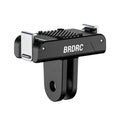 BRDRC For DJI Magnetic Quick-Release Base Two-Claw Stand Extension Accessory, For Osmo Action 6 / Nano, For Osmo Action 3 / 4 / 5 Pro / Osmo 360