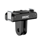 BRDRC For DJI Magnetic Quick-Release Base Two-Claw Stand Extension Accessory, For Osmo Action 6 / Nano, For Osmo Action 3 / 4 / 5 Pro / Osmo 360