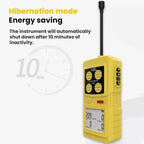 SMART SENSOR 4 In 1 Oxygen/Hydrogen Sulfide/Carbon Monoxide Gas Detector, AR8900