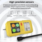 SMART SENSOR 4 In 1 Oxygen/Hydrogen Sulfide/Carbon Monoxide Gas Detector, AR8900