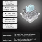 H60 Pro Bluetooth Wireless Triple-Mode Gaming Keycap Cutout Magnetic Axis Keyboard