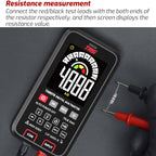 Digital Fully Automatic Smart Burn-Proof Multifunction Large-Screen Multimeter Voltage Resistance Frequency Tester, TASI TA807A, TASI TA807B With Capacitance Test