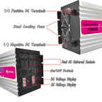 Gurxun 15000W Pure Sine Wave Car Power Inverter With Voltage Display High-Power Universal Power Outlet, 12V To 220V, 24V To 220V, 48V To 220V, 60V To 220V, 12V To 110V, 24V To 110V