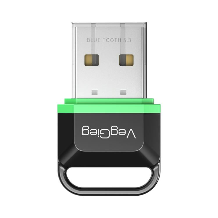 VegGieg Bluetooth 5.3 USB Adapter for Computer Headphones & Speakers - Wireless Transmitter/Receiver