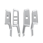 4pcs / Set For Toyota RAV4 / Wildlander Car Window Switch Panel Decorative Sticker, LHD Silver, LHD Black, LHD Carbon Fiber, RHD Silver, RHD Black, RHD Carbon Fiber