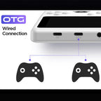 H5 5 Inch IPS HD Handheld Game Console With RGB Ambient Light Retro Mini Arcade, Portable Game Machine, Black Body Grey Key 64G, White Body Purple Key 64G, Black Body Purple Key 64G, White Body White Key 64G, Black Body Grey Key 128G                   ...