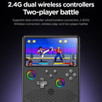 H5 5 Inch IPS HD Handheld Game Console With RGB Ambient Light Retro Mini Arcade, Portable Game Machine, Black Body Grey Key 64G, White Body Purple Key 64G, Black Body Purple Key 64G, White Body White Key 64G, Black Body Grey Key 128G                   ...