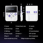H5 5 Inch IPS HD Handheld Game Console With RGB Ambient Light Retro Mini Arcade, Portable Game Machine, Black Body Grey Key 64G, White Body Purple Key 64G, Black Body Purple Key 64G, White Body White Key 64G, Black Body Grey Key 128G                   ...