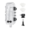For Insta360 X5 Invisible Dive Case 45M/147ft Waterproof Underwater Housing Shell With Seamless 360 Degree Stitching, PC Lens
