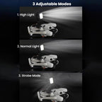 For DJI Mini 4 Pro Ultra Bright Night Flight Light 180-degree Adjustable LED Searchlight with 3 Light Modes