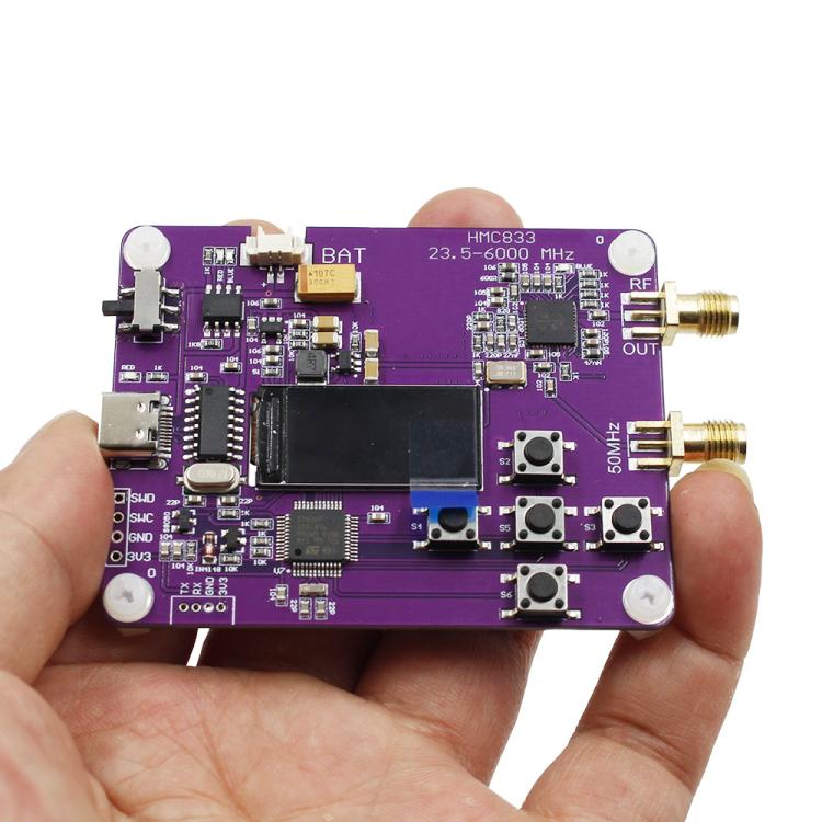 23.5MHz-6000MHz Button-operated RF Signal Generator With OLED Screen Display HMC833, Signal Generator