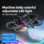 For DJI Avata 360 RCSTQ RGB LED Bottom Light 38 Lighting Modes Rechargeable Night Flight Signal Lamp