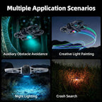 For DJI Avata 360 RCSTQ RGB LED Bottom Light 38 Lighting Modes Rechargeable Night Flight Signal Lamp