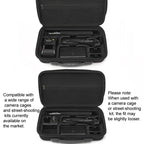 For DJI Osmo Action 6 Adventure Combo Carrying Case Portable Shoulder Bag Battery Handle & 1.5m Extension Rod, Cage Compatible