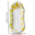 Inflatable Thickened Floating Bed Water Air Lounger, Yellow Lemon, Watermelon Pattern, Strawberry Pattern, Lime Pineapple Pattern, Sequined Starry Blue, Sequined Starry Pink, Sequins Watermelon Pattern, Sequins Strawberry Pattern, Sequins Mermaid      ...