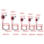 HENGJIA JI042 5pcs /Pack Jig Head Hook Saltwater Reinforced Sharp Point Fishing Hook, 2.5g, 3.5g, 5g, 7g, 10g