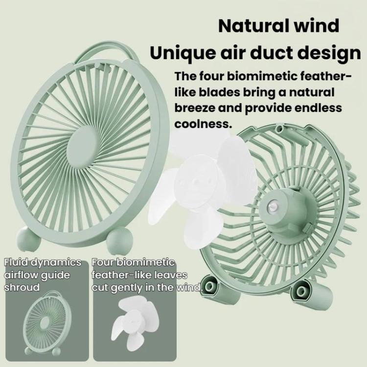 Portable Desktop Fan High-Wind Table Fan For Dormitory & Office, 4 inch Plug-in White, 4 inch Plug-in Green, 4 inch Plug-in Pink, 6 inch Rechargeable White, 6 inch Rechargeable Green, 6 inch Rechargeable Pink